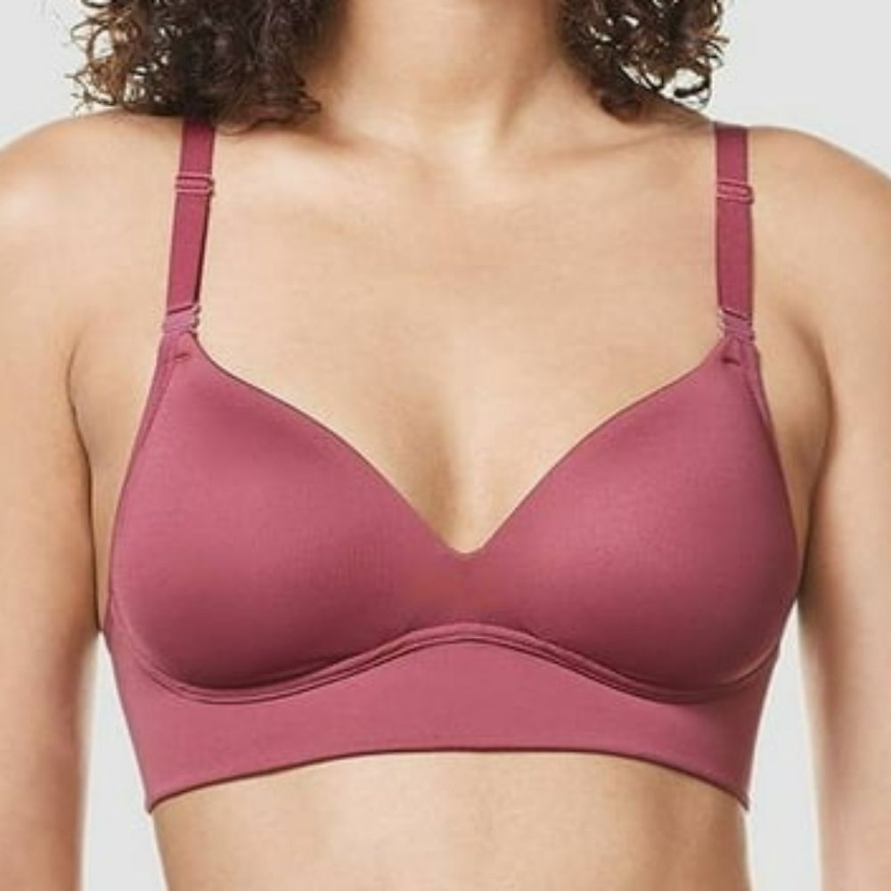 Warner's Pink Simply Perfect Longline Convertible Wirefree Wireless Bra, 36D